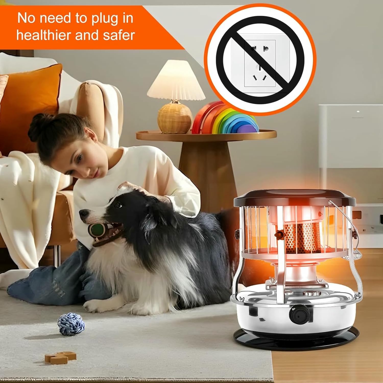 Kerosene Heater,Kerosene Heaters for Indoor Use, Portable Heater, Kerosenes Stove Non Electric Heaters Suitable for outdoor camping