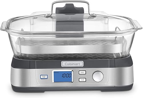 Miniatura 3 de Vaporera digital de vidrio Cuisinart STM-1000 CookFresh, de acero inoxidable, talla única , Acero inoxidable