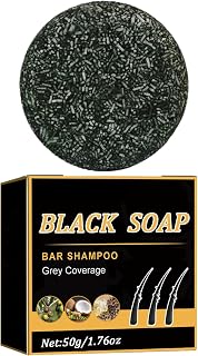 Barra anticabello blanca - Hidratación y pigmentación | Cuidado espesante 50 g para cuero cabelludo sensible | al color natural sin productos químicos
