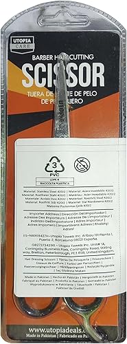 Miniatura 8 de Utopia Care Tijeras de corte y peluquería de 6.5 pulgadas, tijeras de acero inoxidable de alta calidad con navaja lisa y cuchillas de borde afilado,