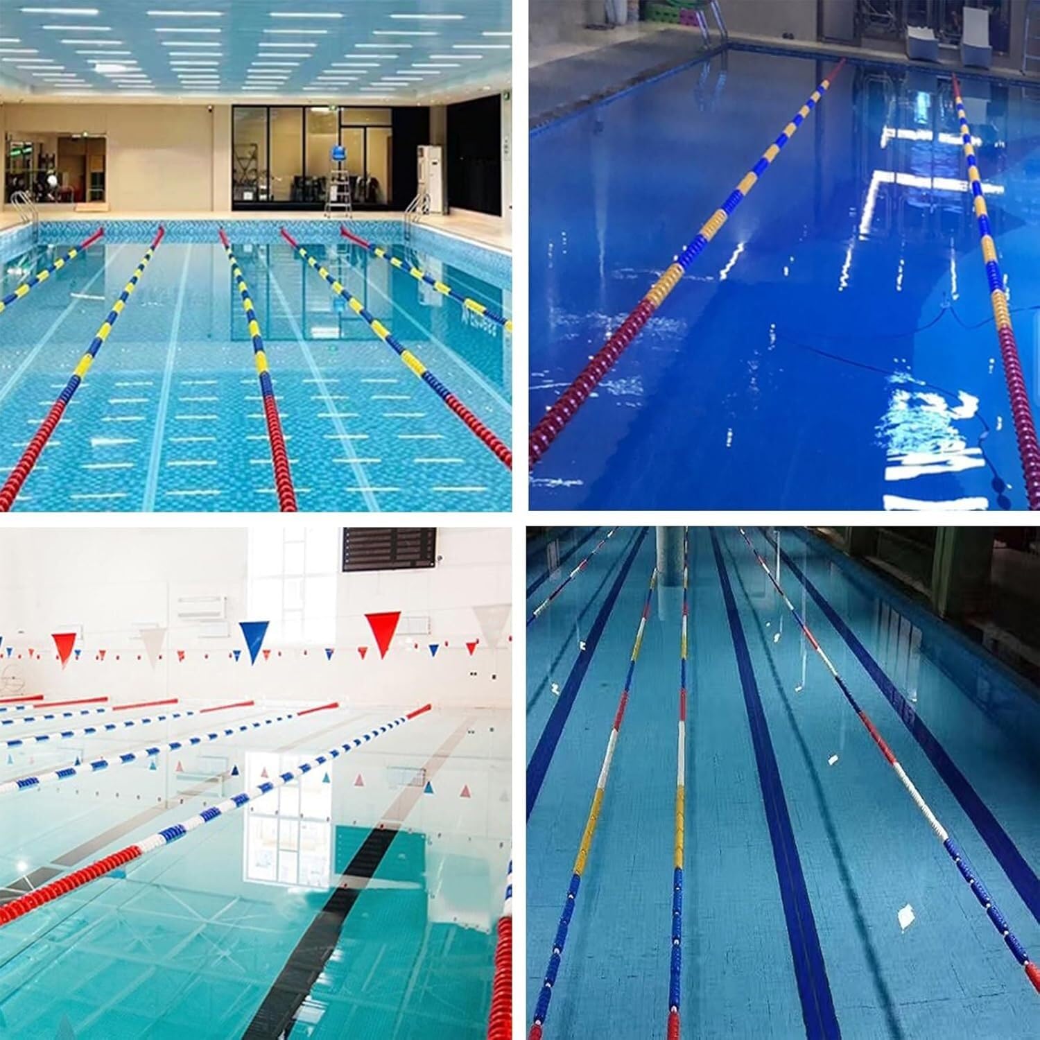 Flotador de cuerda divisora de seguridad para piscina, línea flotante de boya para piscina enterrada, parque acuático, cuerda de nailon, 5 m