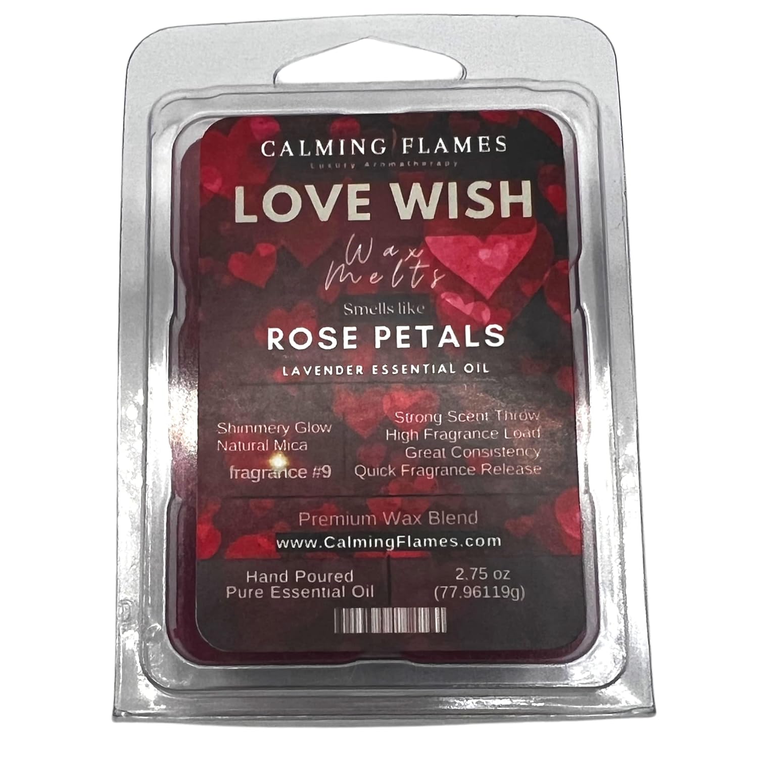 Scented Wax Melts Rose Petals Scent STRONGLY SCENTED