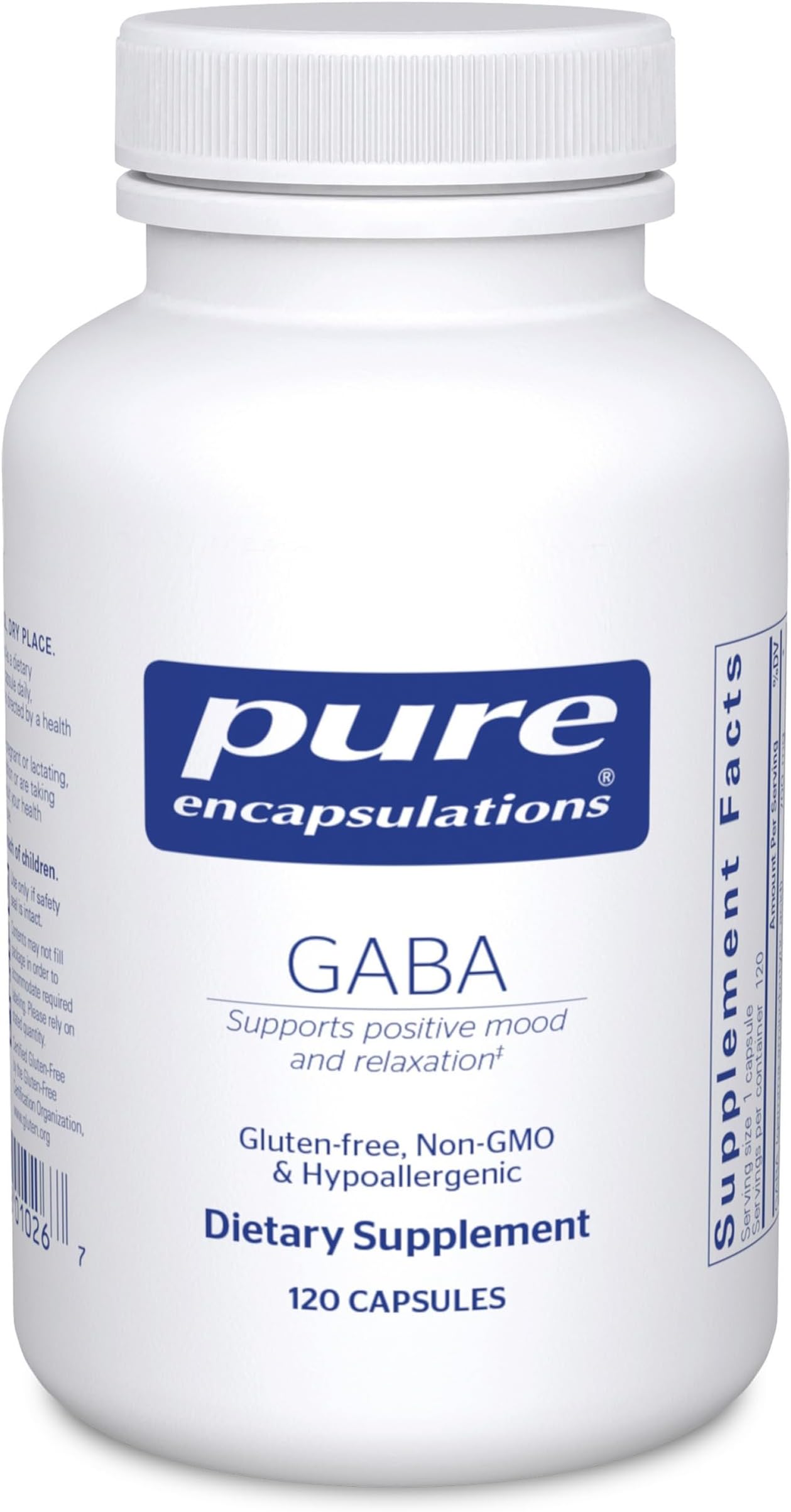 GABA - Supplement to Support Relaxation & Moderation of Occasional Stress - with Premium GABA Amino Acids - 120 Capsules