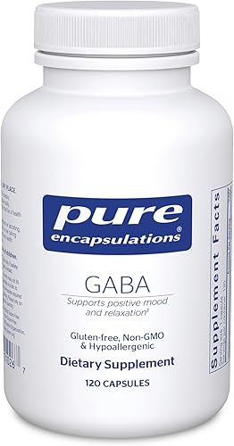Pure Encapsulations GABA - Suplemento para apoyar la relajación y la moderación del estrés ocasional - con aminoácidos GABA premium - 120 cápsulas