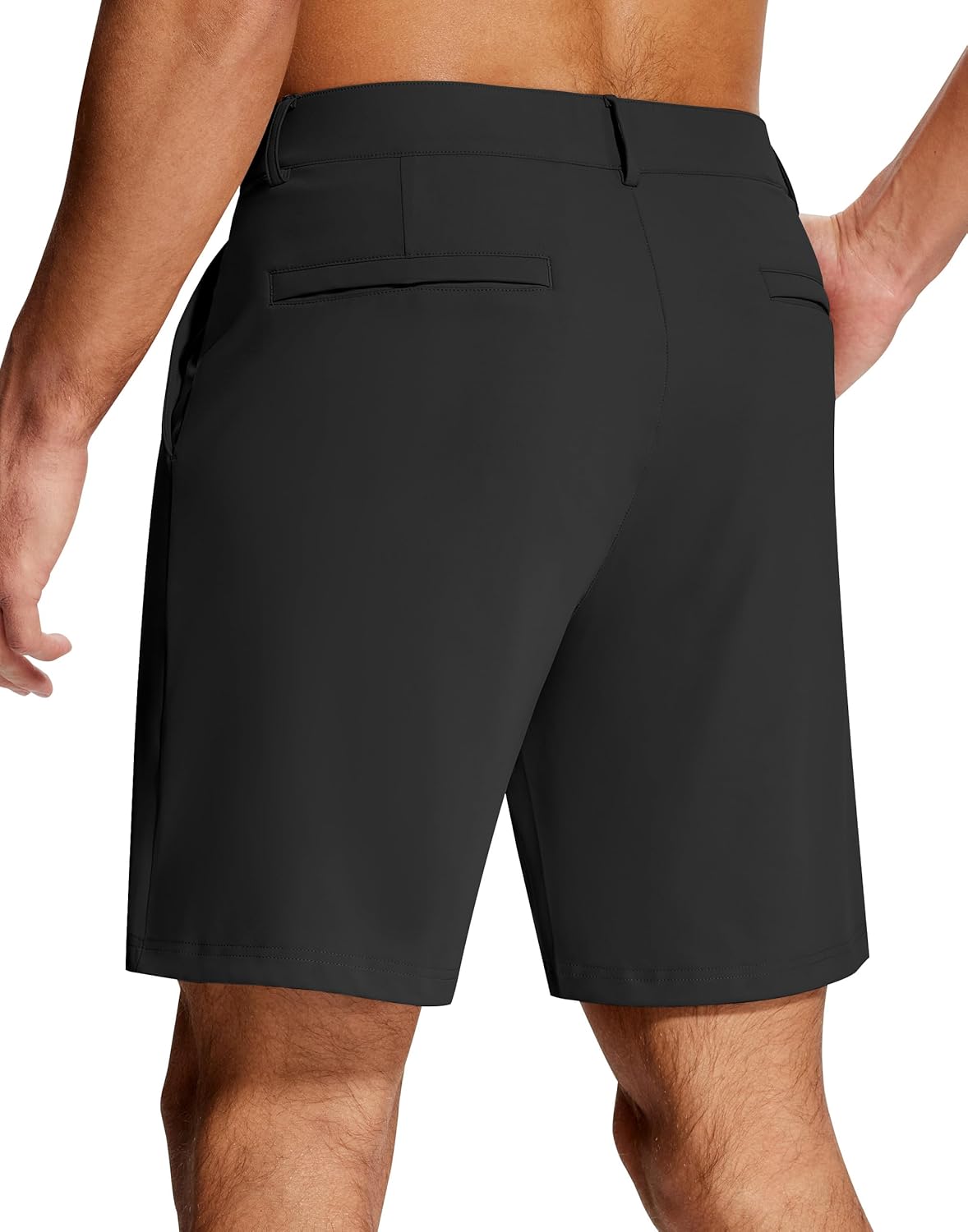 Mens Golf Dress Shorts 7 Inch with 5 Pockets Stretch Lightweight Quick Dry Flat Front Shorts for Work Casual - Image 2