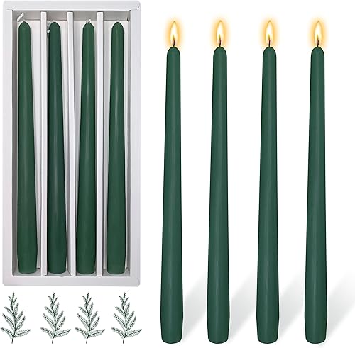 Velas cónicas perfumadas de color degradado, velas largas con fragancia de colores, para decoración de bodas, festivales y ocasiones especiales, 10