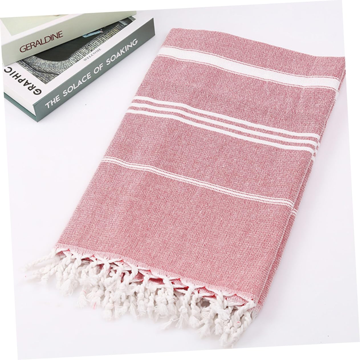 Telo Mare Frange 3 Pezzi in Fibre Bianco, Morbido e Bello | Teli Bagno, Asciugamano da Spiaggia, Asciugamano Mare Donna, Teli Mare Spiaggia, Asciugamani per Bagno, Vacanze Estive
