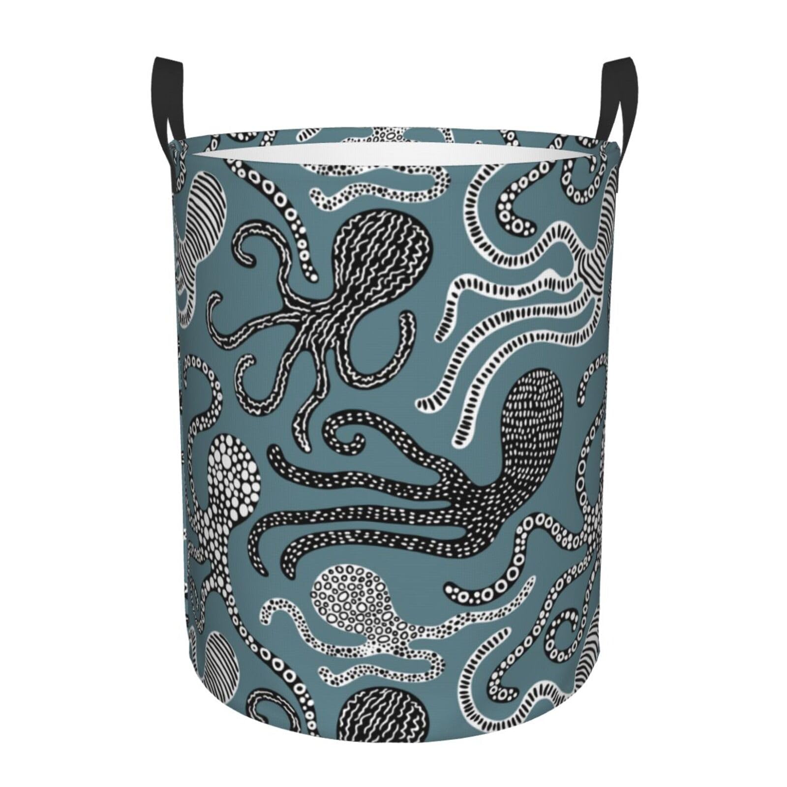 Laundry Basket Octopus Laundry Hamper Waterproof Idea Hampers Large Collapsible Baskets with Handle Suitable for Bedroom Bathroom Utility Room Kitchen