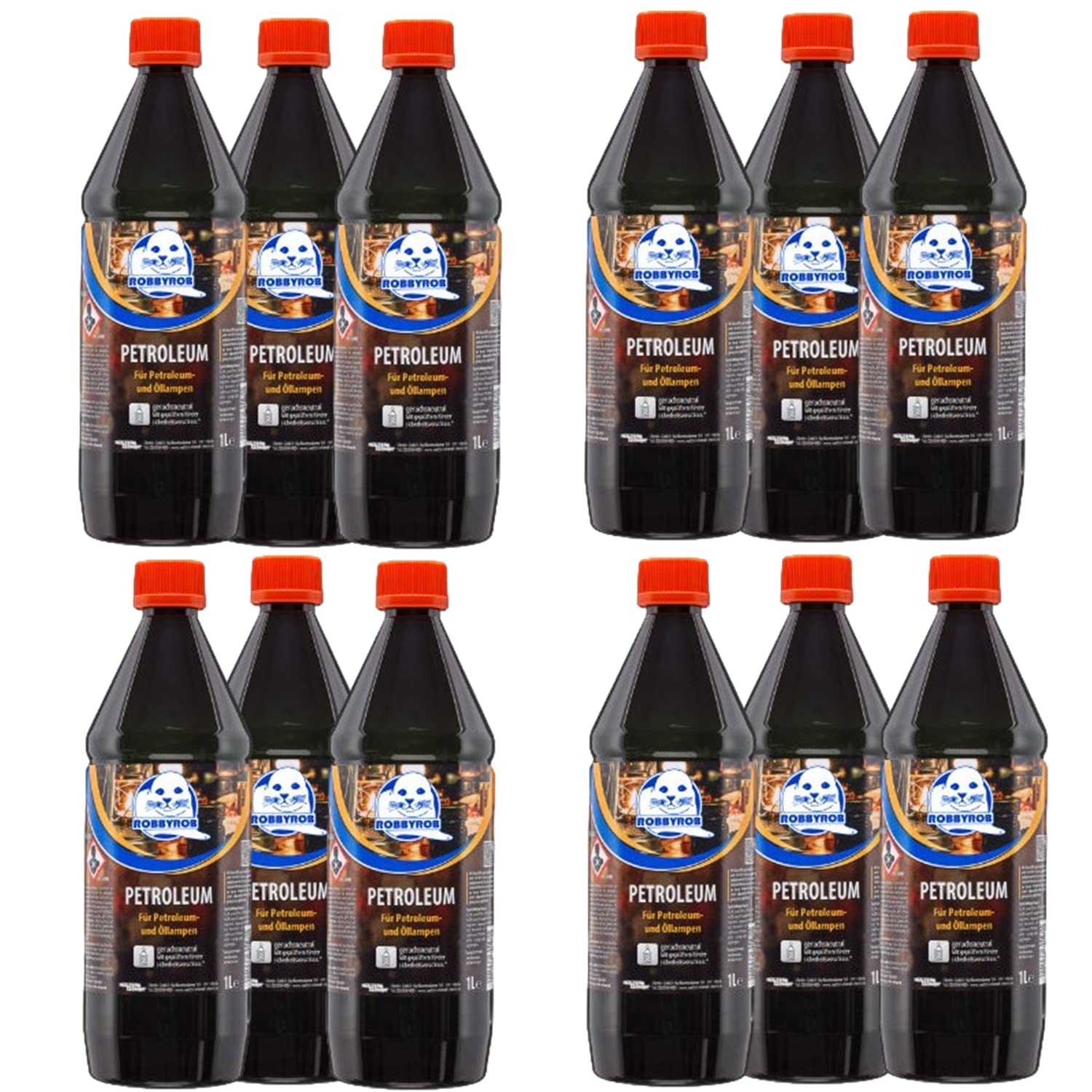 12l JaTop Lampenoel Lampenöl Petroleum Petroleumheizung Petroleumofen Lampe Kamin Kerosin Reiniger Fackel Laterne Öl Gartenfackeln
