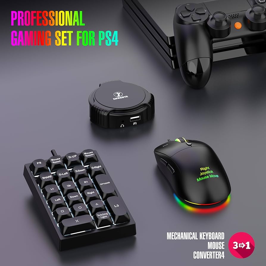 can i play ps4 games with mouse and keyboard