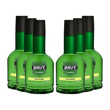 Brut Original Fragrance Cologne Eau de Parfum Spray, Long Lasting Luxury Scent, Premium Fragrance for Men, 5 oz - 6 Pack Value Set