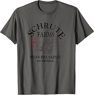 The Office Schrute Farms Large Label T-Shirt