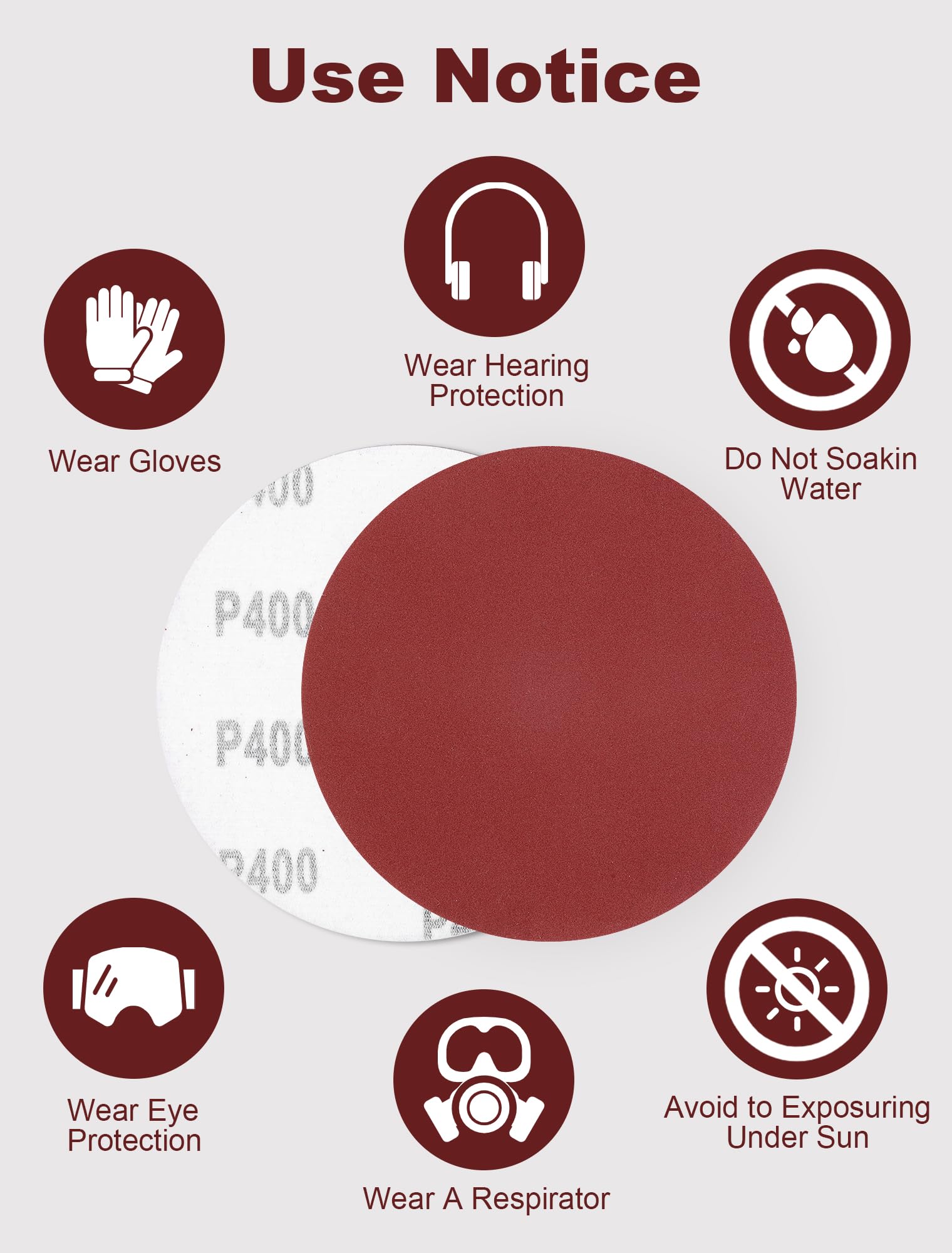 Dischi Abrasivi 125mm Grana 320 - 30pz Per Levigatrice Orbitale In Velcro - Foto 10