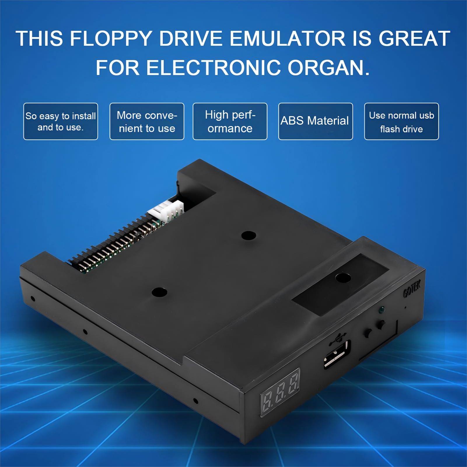 Emulador de unidad de disquete USB SFR1M44-U100 1,44 MB 3,5" Floppy unidad de disquete emulador USB SSD Floppy emulador de teclado musical