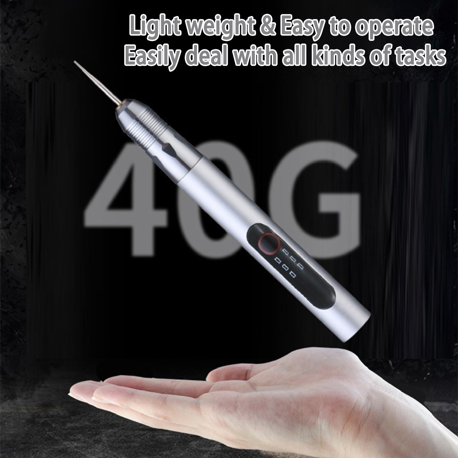 Mini graveur, kit de Stylo de Gravure Laser, Outil de Gravure sans Fil Rechargeable, Machine de Gravure Portable for Tous Les matériaux(B)