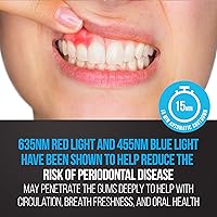 Vista 3 de Gum Light, 32 LED Red & Blue Light Gums Sensitive Support and Teeth Whitening Accelerator