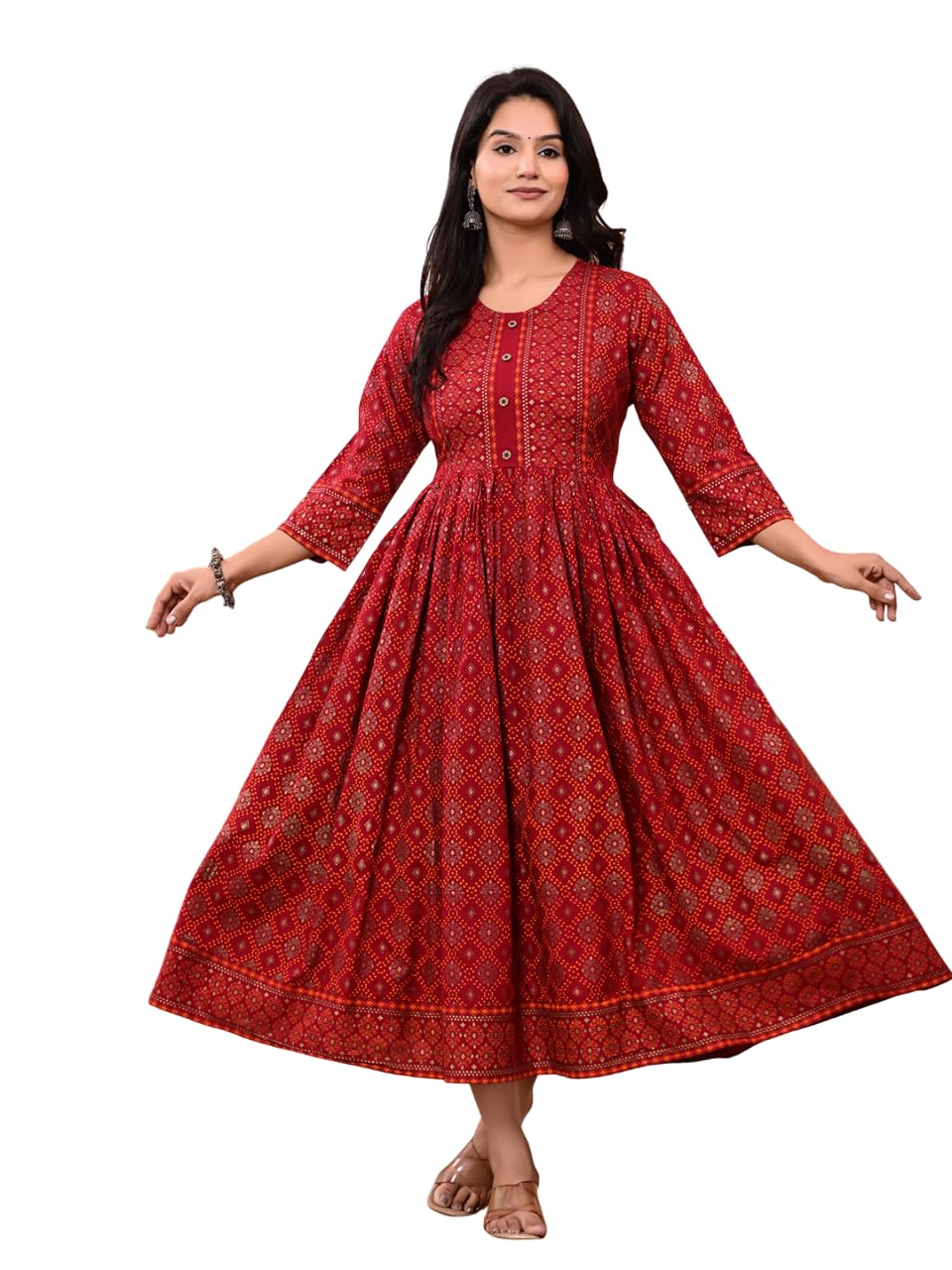 febq Women’s Rayon Dress – Soft, Breathable & Elegant-picture-5