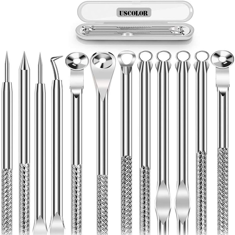 6PCS Dual Heads Blackhead Remover, Pimple Comedone