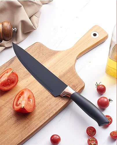 Miniatura 6 de Juego de utensilios de cocina, 19 piezas de herramientas de cocina y cuchillos, tabla de cortar, juego de cubiertos, con soporte para utensilios de