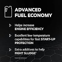 Vista 8 de Mobil 1 aceite de motor sintético avanzado de ahorro de combustible completo 0W-30, 5 cuartos de galón