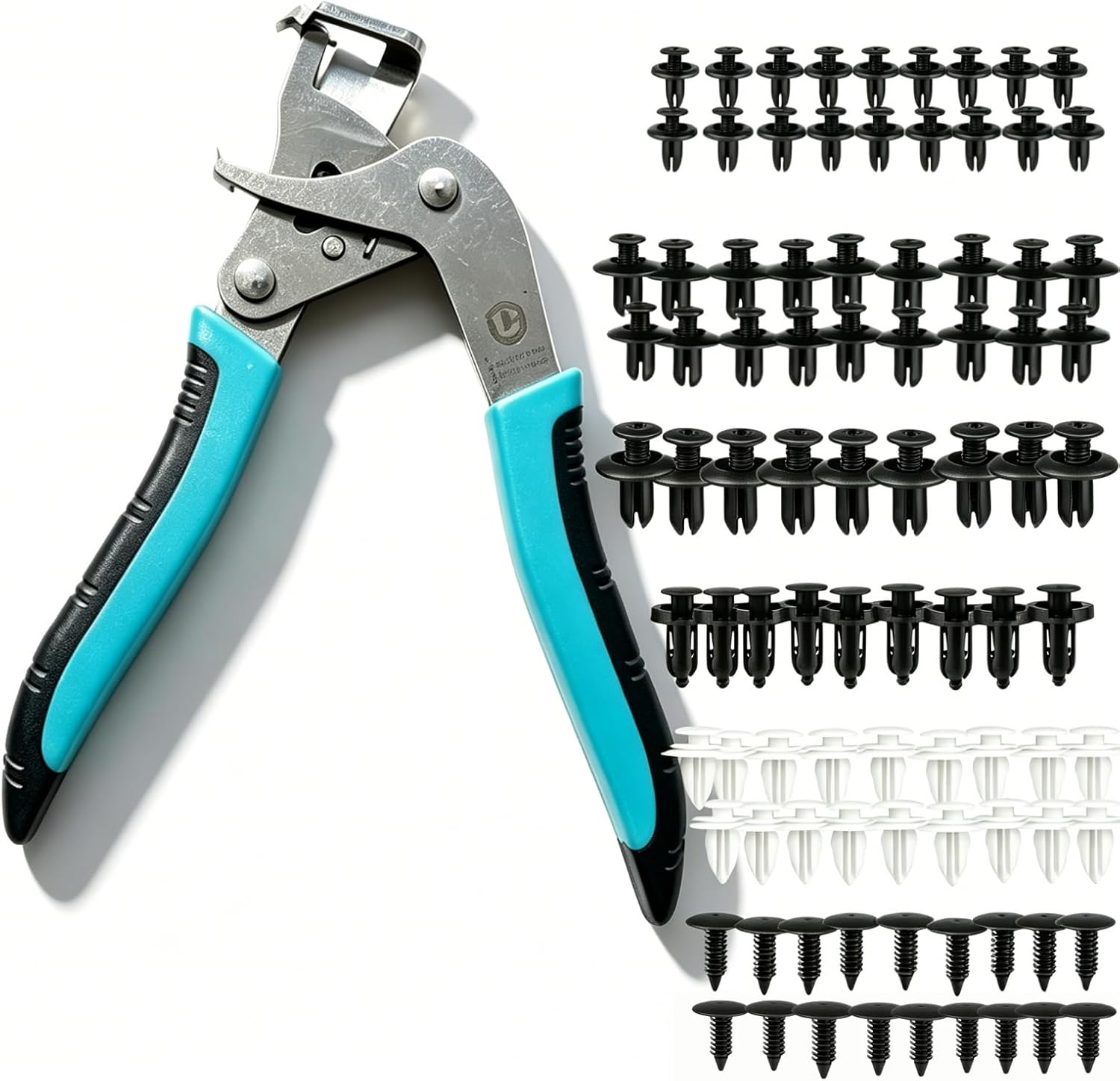 Car Clip Pliers with 100PCS Automotive Fastener Kit, Panel Clip