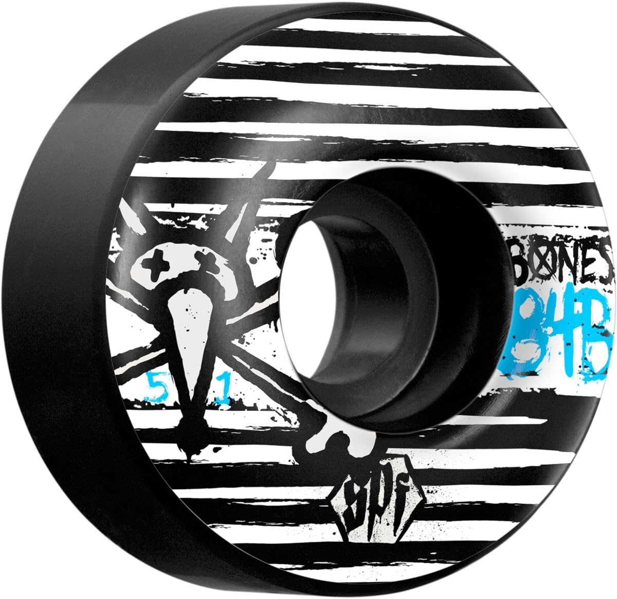 Bones Wheels Skatepark Formula Strokes Black Skateboard