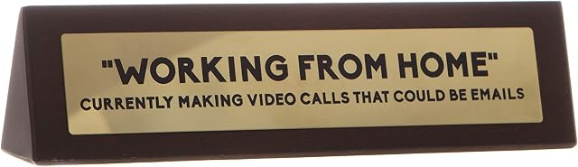 Boxer Gifts Video Call Could Be An Email Wooden Sign | Novelty Working From Home Office Desk Accessory | Funny Secret Santa Gift For Colleague, DK1068