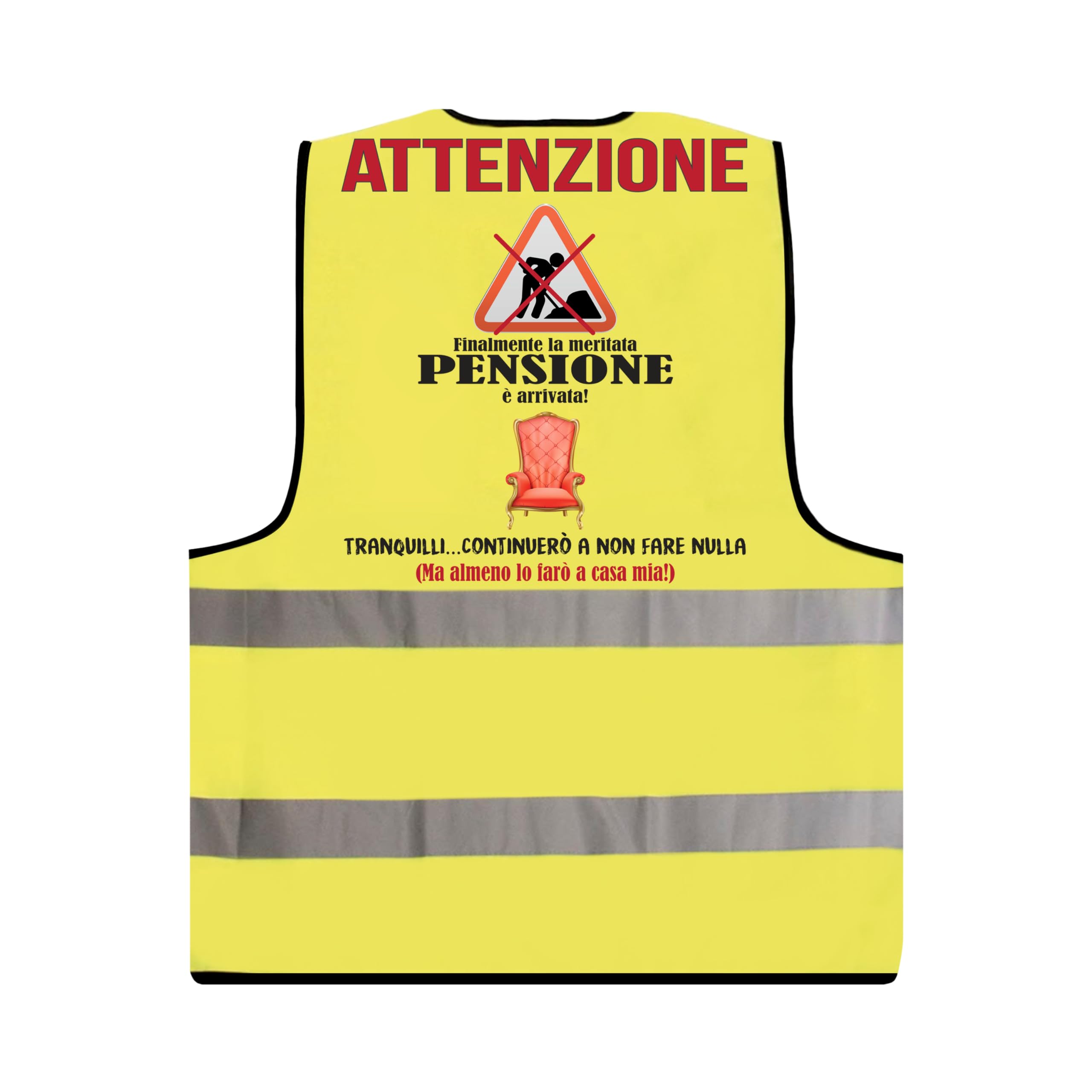 Gilet Pensione Divertente - Idea Regalo Pensione Uomo Originale - Regali per Pensione Gadget Scherzi Pensionato Originali