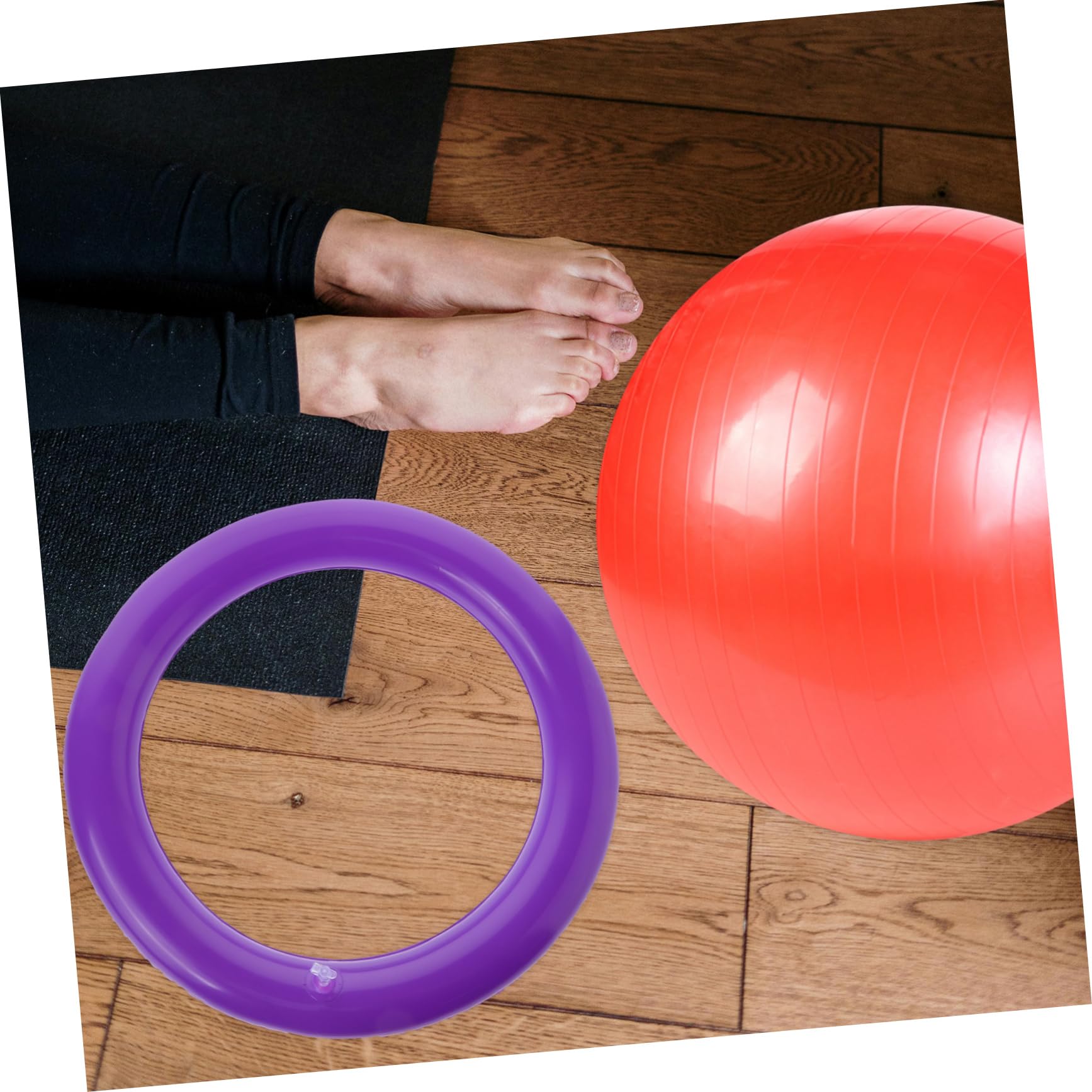BESPORTBLE Pcs Yoga Ball Accessories Round Stand Fixed Ring Inflatable Yoga Ball Base