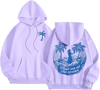 Generisch 2025 Sudadera con Capucha con Impresión Letra para Mujer Manga Larga con Bolsillos Chaquetas Geniales para Adolescentes