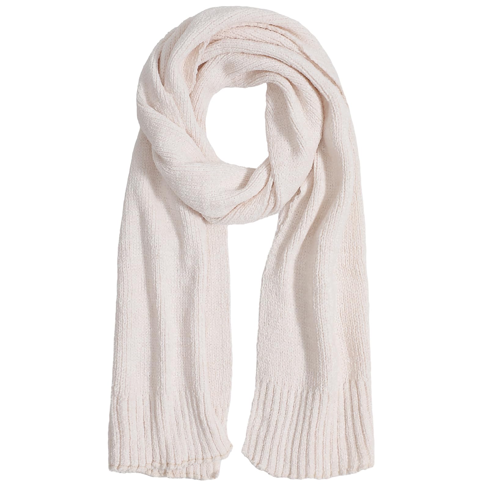 Pleneal Scarf for Women,Soft Chenille Winter Scarves, Womens Warm Scarf for Cold Weather,Beige