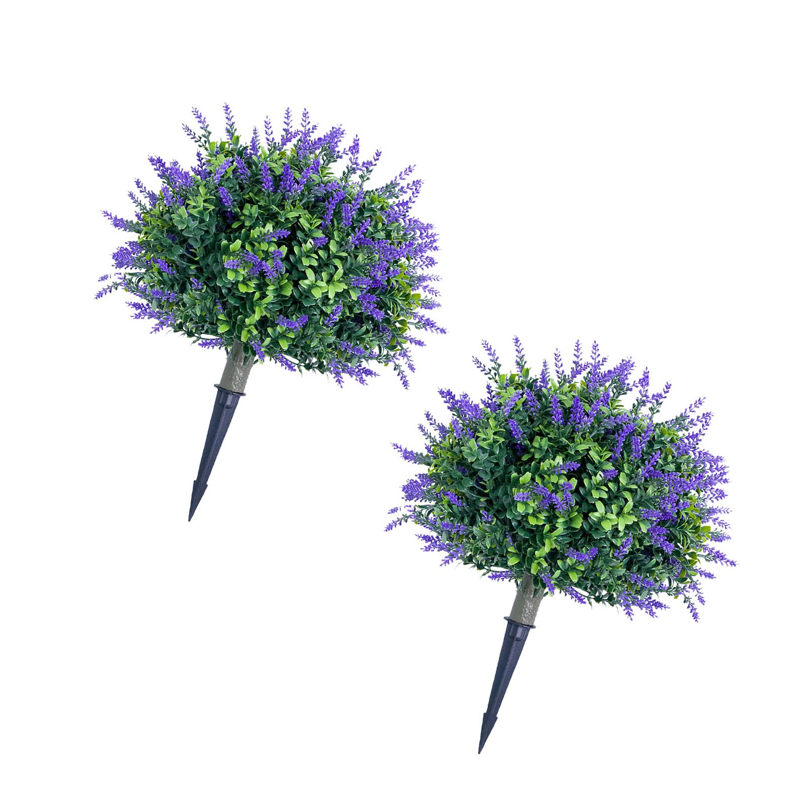 Plantes artificielles en pot 45cm anti-vent avec pointes de sol pour extérieur