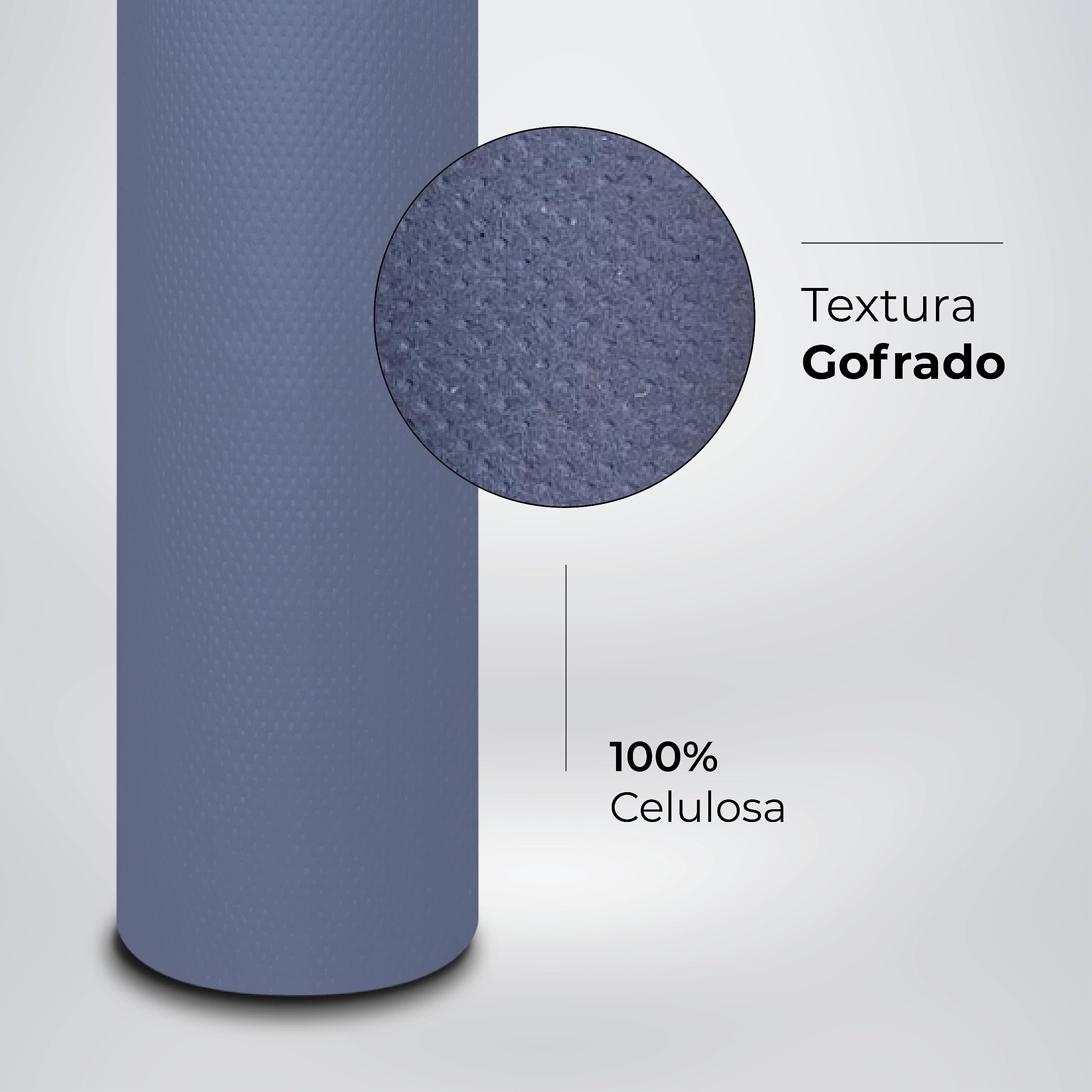 Papel Camilla ECO (59 cm x 65 m) | Rollo Papel Camilla Masaje Sin Precorte (3 Rollos, Azul)