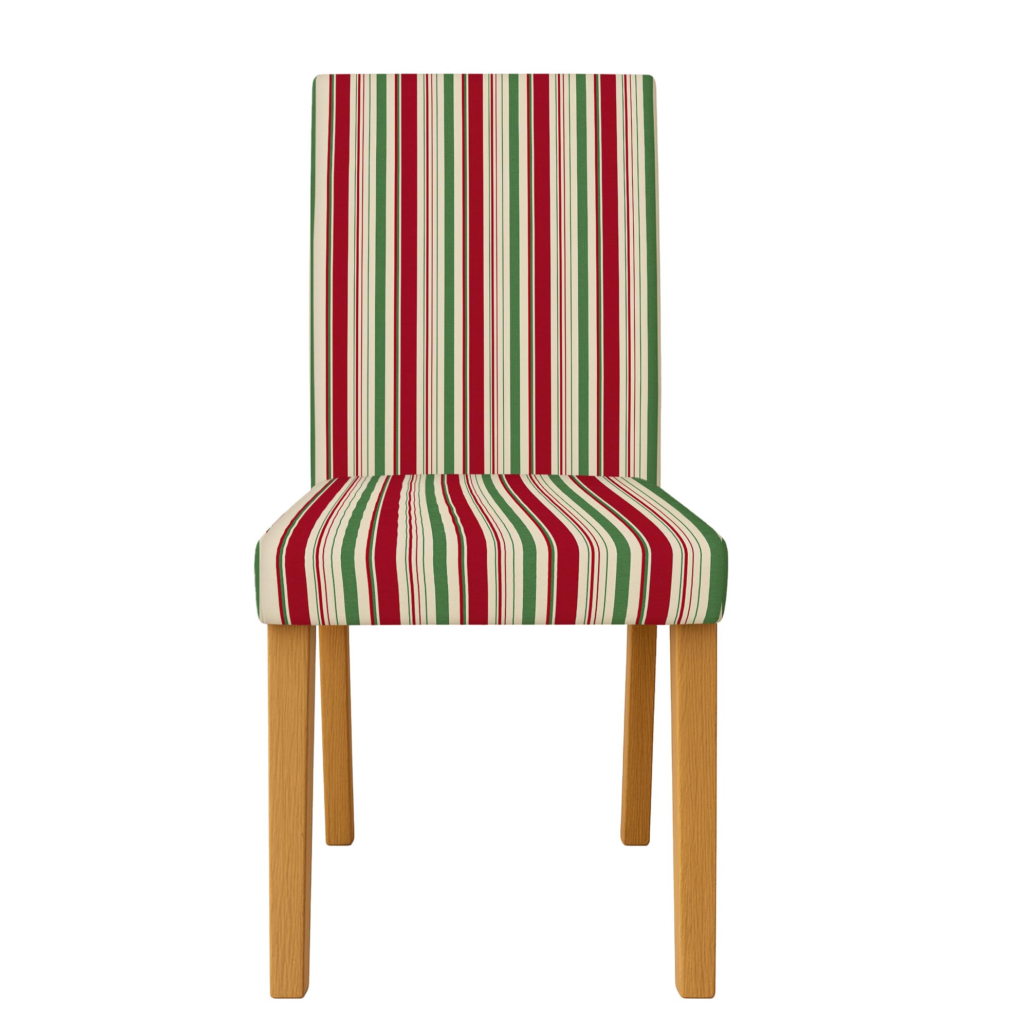 OPSREY Housse de chaise de salle à manger extensible avec fond en bois de couleur arc-en-ciel