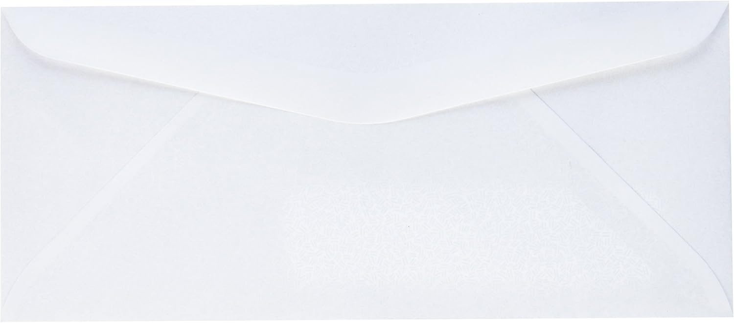 LUXPaper #9 Business Window Envelopes | Commercial Flap | Security Tint | 3 7/8" x 8 7/8" | White | 24lb. Text | 500 Qty