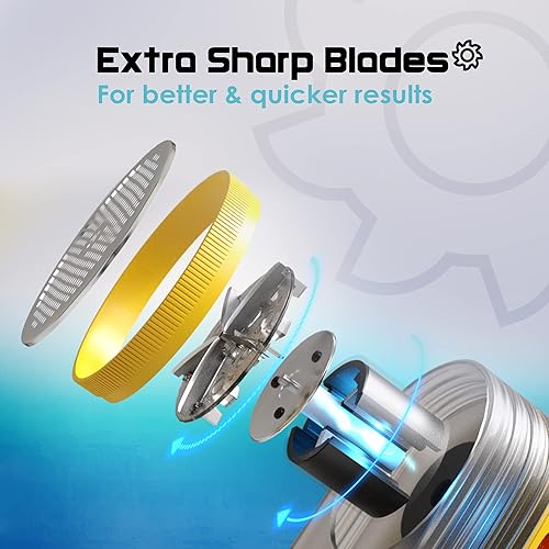 Miniatura 4 de Pionix Extra Power - Cuchillas de repuesto para eliminar pelusas (paquete de 4), se utilizan para reemplazar las cuchillas de la afeitadora de tela