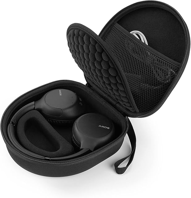 YINKE Case for Sony WH-CH710N / Sony WH-CH 700N Noise Headphone, Travel Protective Cover Storage Bag (Black)