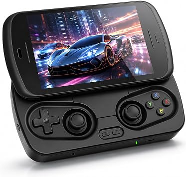 RG Slide Retro Handheld Console,Portable Android Gaming Console for Travel and Home Entertainment,4.7 Inch 120Hz Touchscreen,Unisoc T820,Hall Joystick,WiFi Bluetooth,AI Assistant,8GB+128GB