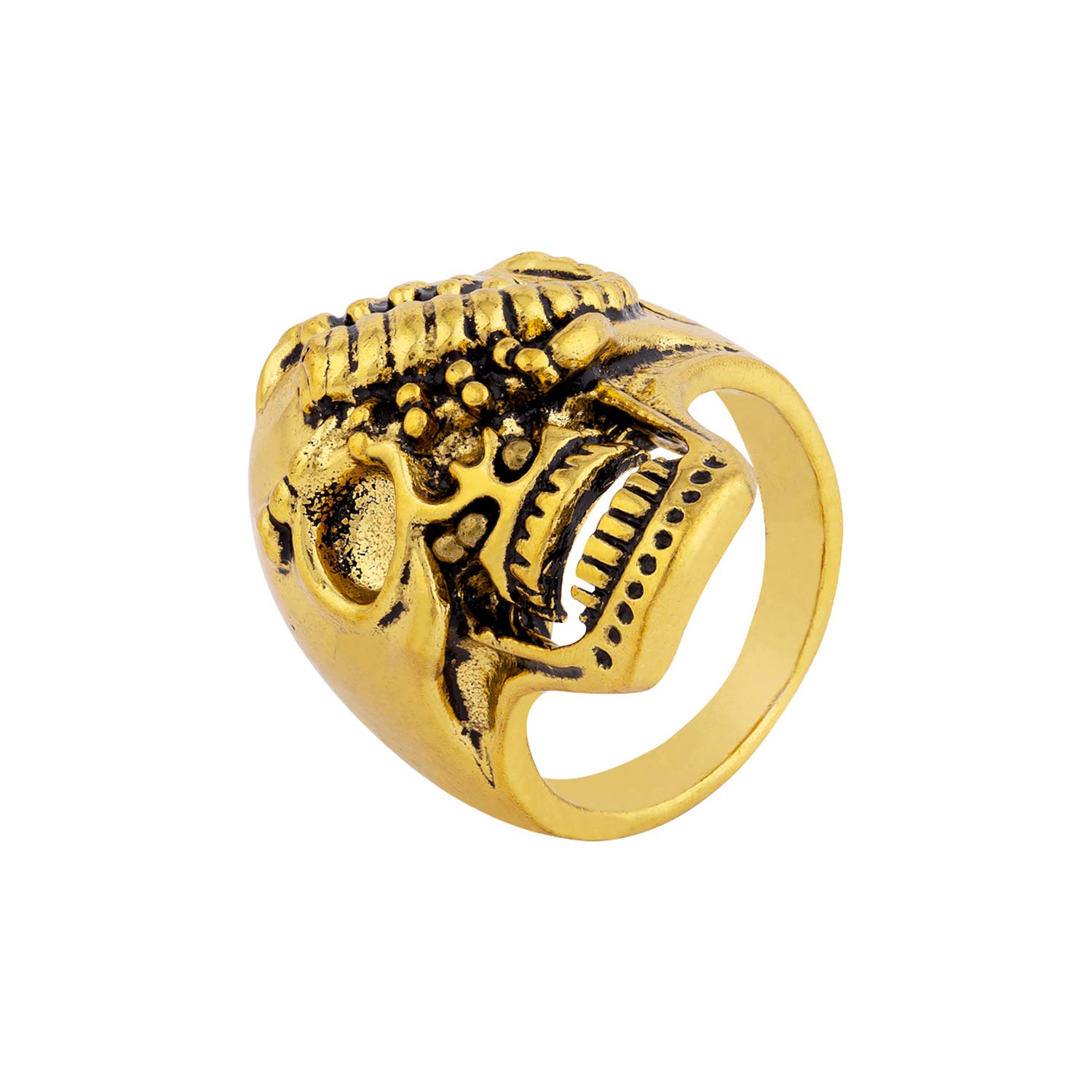 DARE Devil Collection Ring for Men (Golden) (8907617943138)