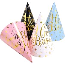 CANREVEL Party Hats for Adults, Party Headwear, Happy Birthday Hats, Birthday Party Decorations for Women Men