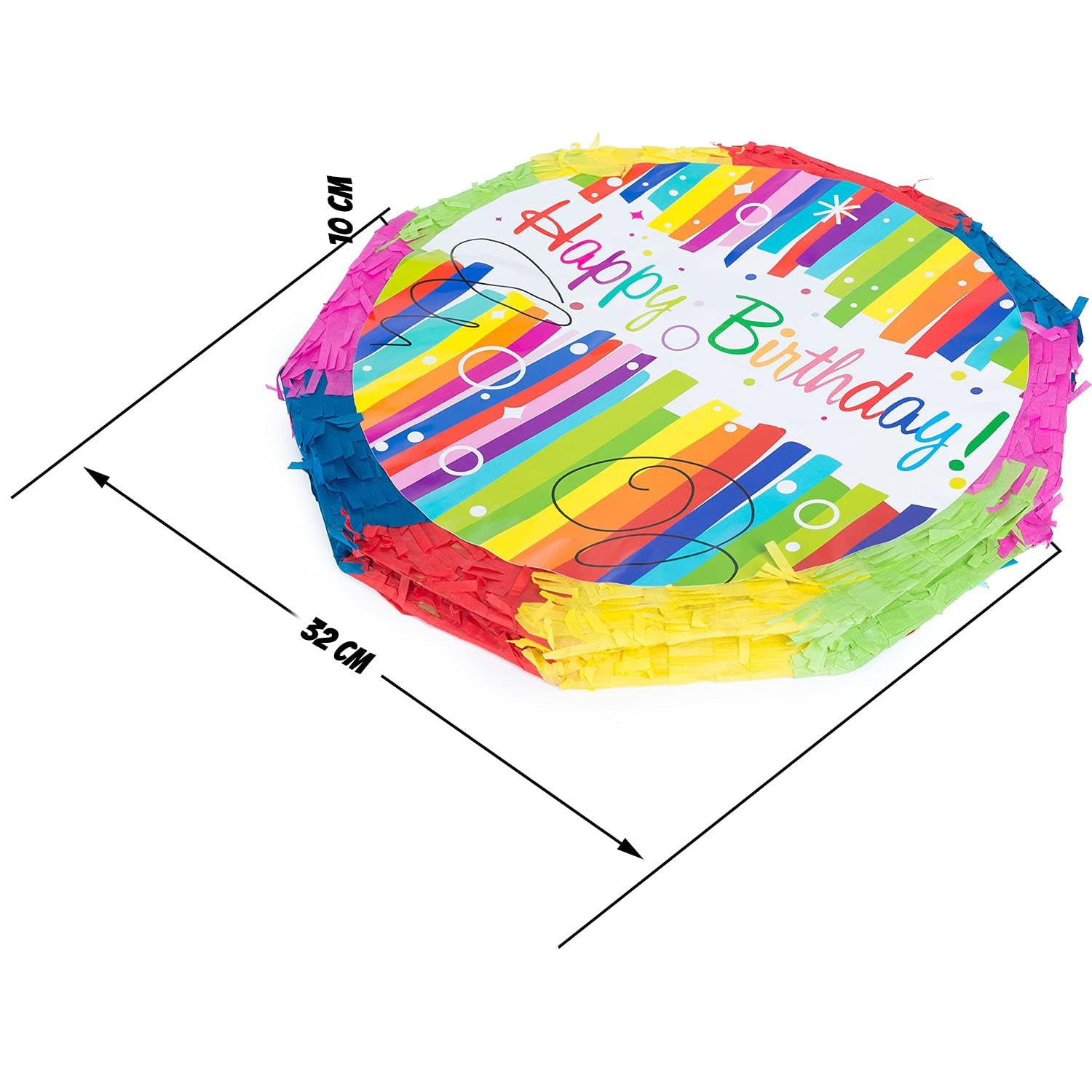 Piñata Avec Bâton Et Masque Yeux Piñata Anniversaire à Remplir – Masque Yeux + Baguette Magique Inclus – Idéal Fête Enfant Ou Mariage