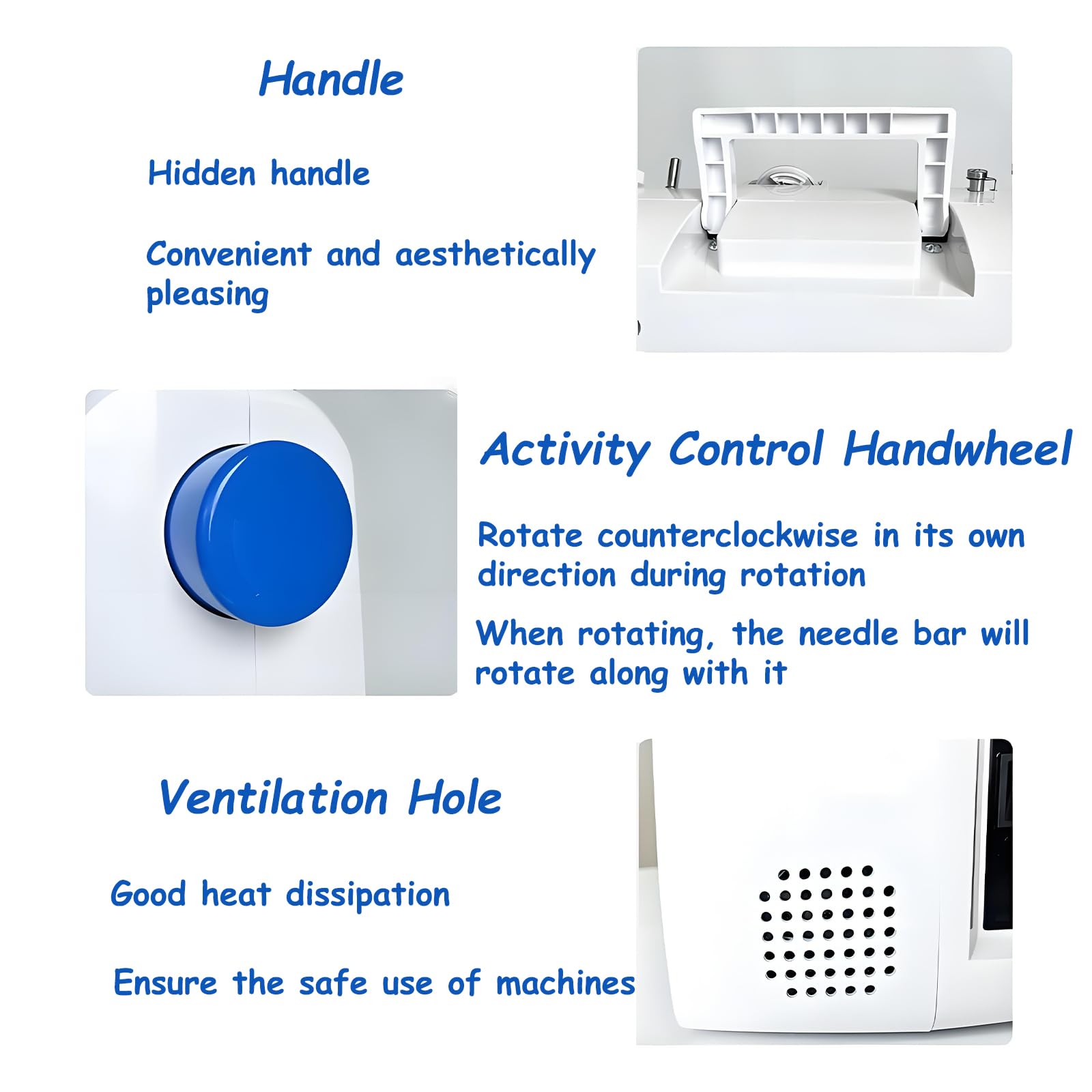 Macchina da cucire con 12 schemi di punto, macchina da cucire elettrica portatile con punto inverso, perfetta per abbigliamento, federe e progetti domestici