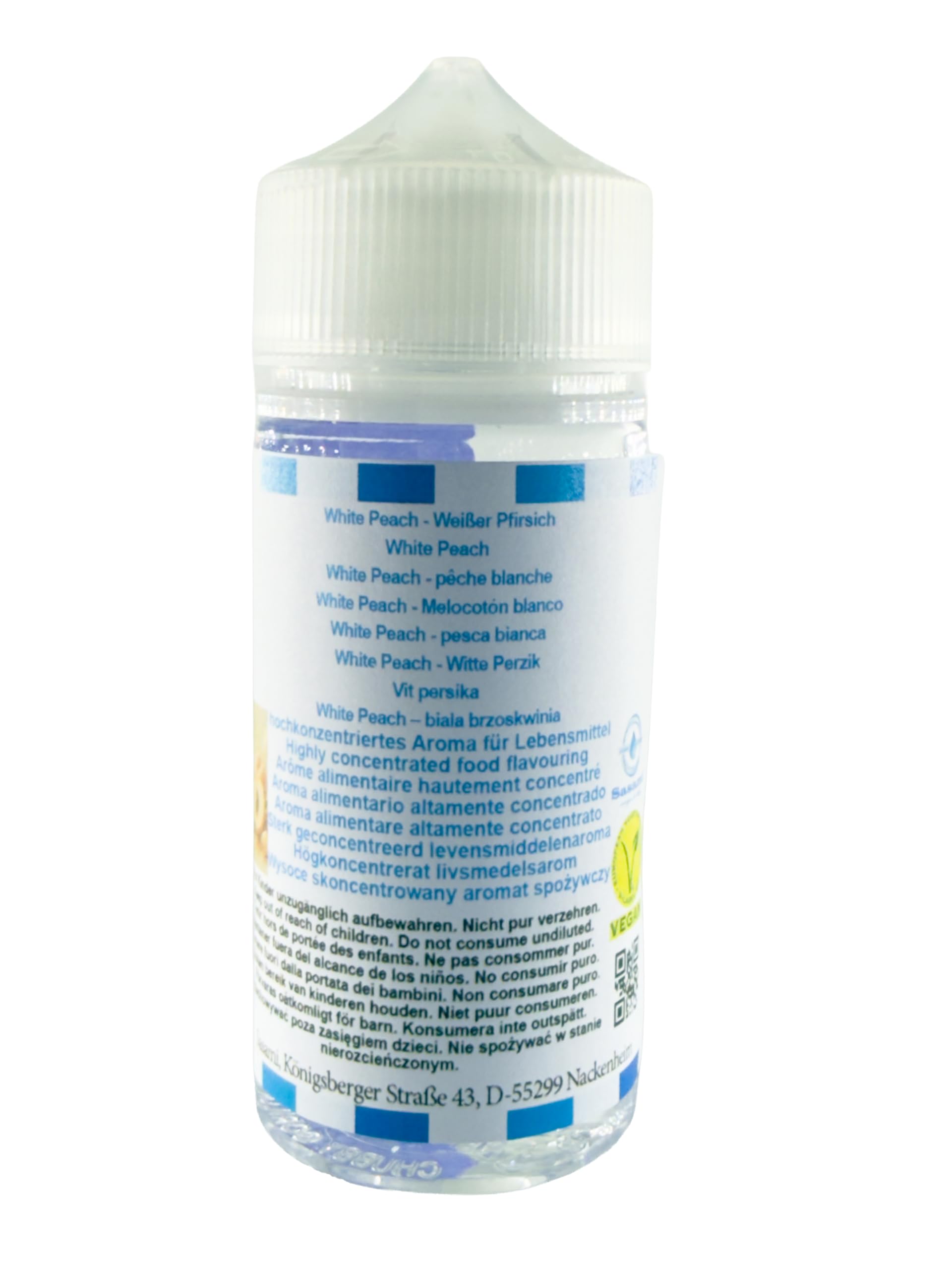 White Peach - Melocotón blanco Aroma Concentrado - Vegano - Sasami - 100ml