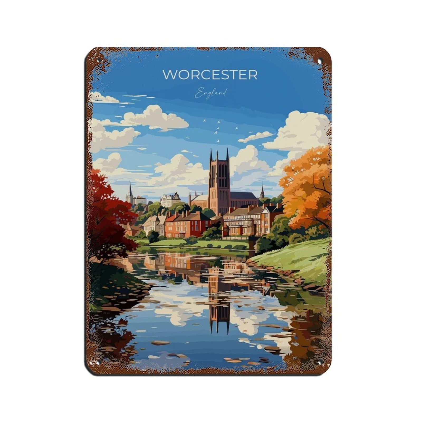 Planche en métal Worcester : finis les murs vides grâce au style rétro pub