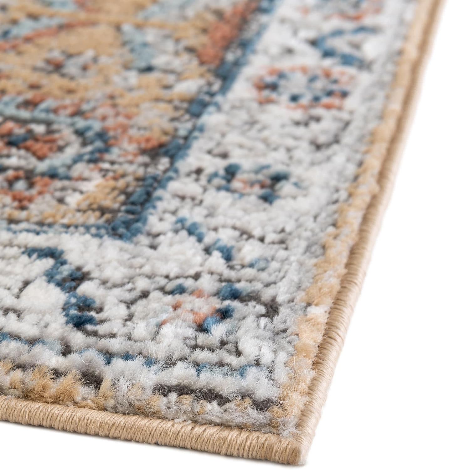 Rugs.com Nyla Collection Rug – 2' x 8' Runner Mustard Yellow Medium Rug Perfect for Hallways, Entryways