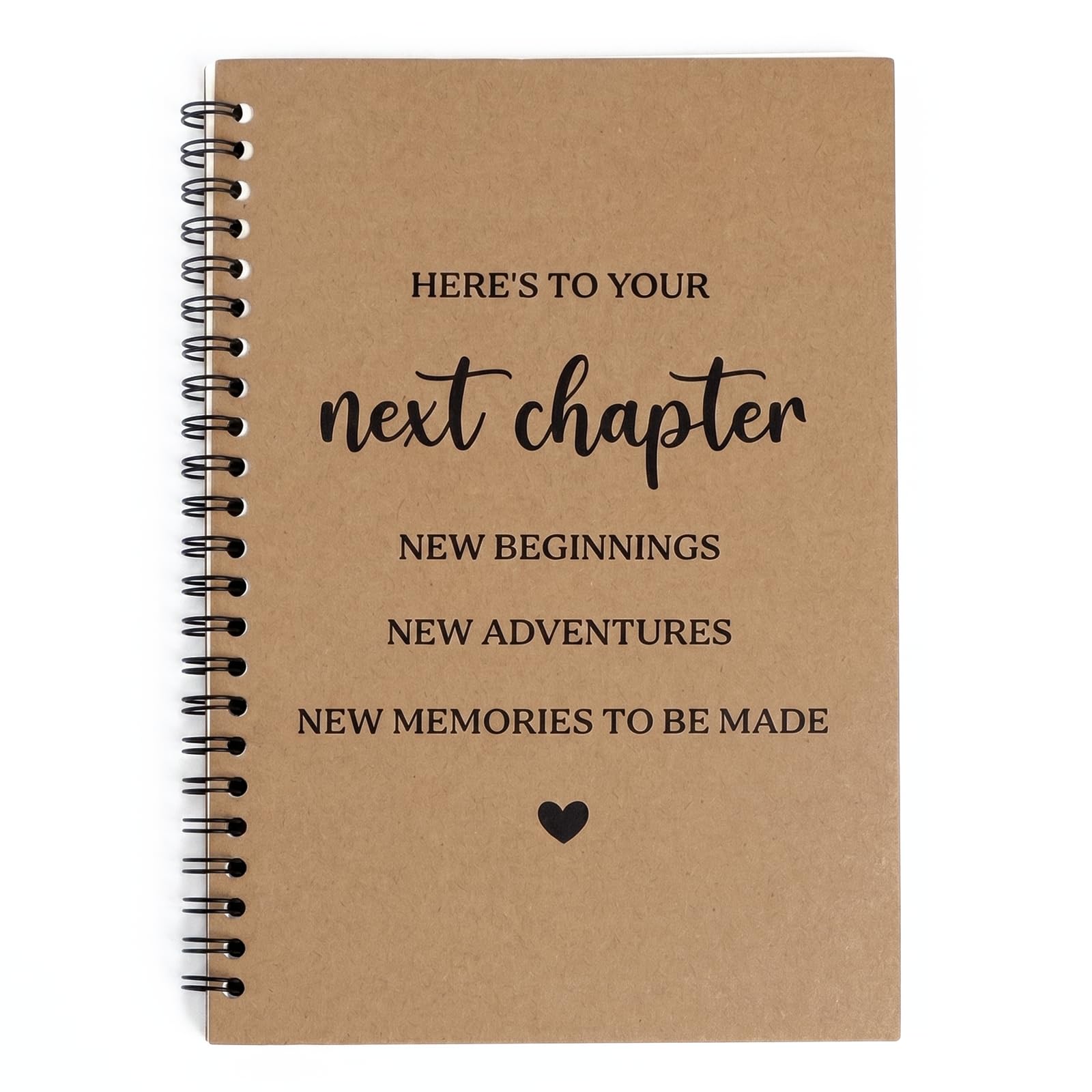 COMOOKA New Job Gifts for Women Colleague Leaving Gifts A5 Spiral Notebook Lined for Retirement Men Classmate New Home Here Is Your Next Chapter