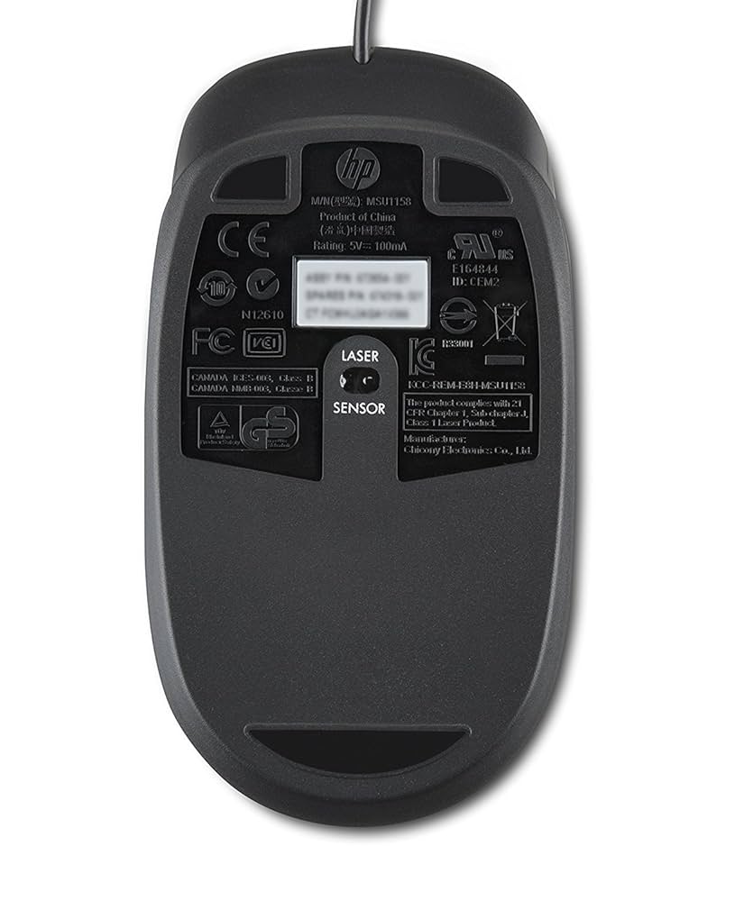 まうす Amazon.com: HP USB 1000dpi Laser Mouse - Laser - Cable - USB