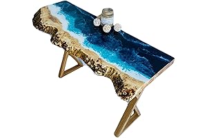 Ocean Bar Table, Natural Edge Console Table