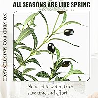 Vista 3 de Olivo artificial de 6 pies, olivo artificial para interiores, olivos artificiales para interiores, 6 pies, olivo artificial, olivos artificiales