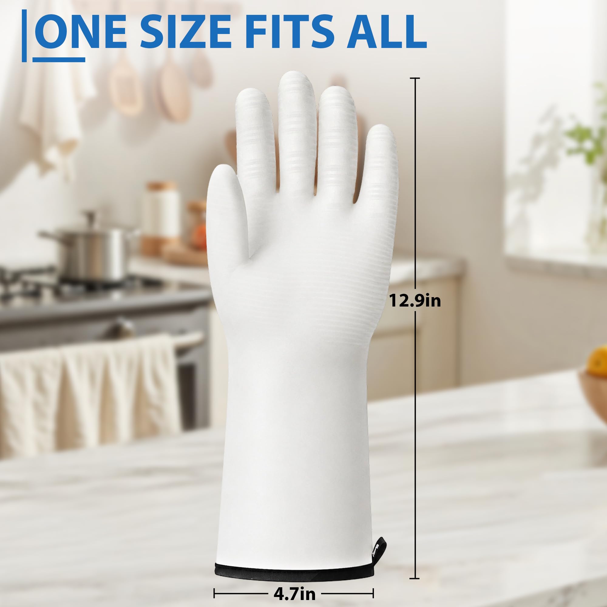 Gants de four en silicone de qualité alimentaire, gants imperméables résistants à la chaleur
